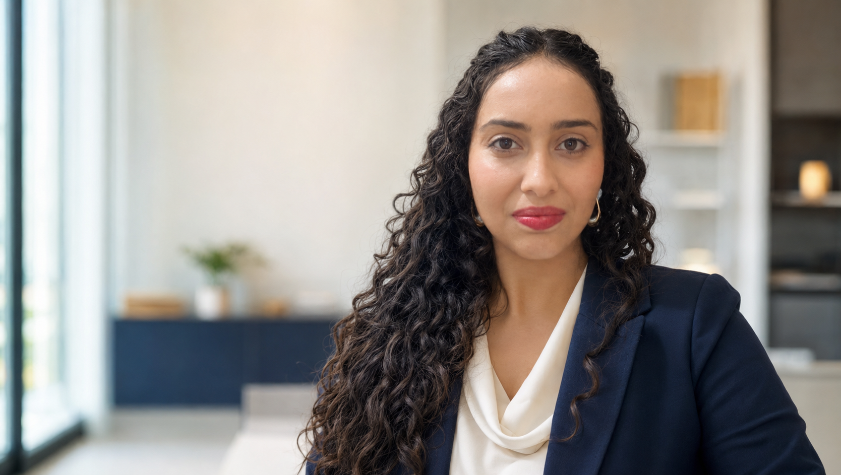 Láylla Vitória Leite, correspondente bancária, em ambiente de escritório